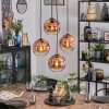 Ripoll Kogellampje, Cluster hanglamp Duidelijk, Koperkleurig, 4-lichts