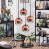 Ripoll Kogellampje, Cluster hanglamp Duidelijk, Koperkleurig, 4-lichts