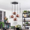 Ripoll Kogellampje, Cluster hanglamp Duidelijk, Koperkleurig, 4-lichts
