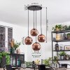 Ripoll Hanglamp, Kogellampje, Cluster hanglamp Koperkleurig, 4-lichts