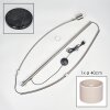 Bassagoda Staande lamp Nikkel mat, Zwart, 1-licht