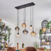 Koyoto Hanglamp, Kogellampje, Hanglamp Amber, Duidelijk, Rookkleurig, 6-lichts Koyoto Hanglamp, Kogellampje, Hanglamp Amber, Duidelijk, Rookkleurig, 6-lichts