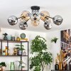 Ripoll Plafondlamp, Kogellampje Amber, Duidelijk, Rookkleurig, 10-lichts