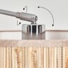 Bongal Staande lamp Chroom, Zwart, 1-licht