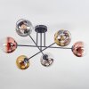 Koyoto Plafondlamp, Kogellampje 72 cm Chroom, Goud, Duidelijk, Koperkleurig, Rookkleurig, 6-lichts