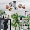 Koyoto Plafondlamp, Kogellampje 72 cm Goud, Duidelijk, Koperkleurig, Rookkleurig, 6-lichts