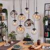 Gastor Hanglamp, Kogellampje, Hanglamp Amber, Duidelijk, Rookkleurig, 8-lichts