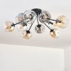 Ripoll Plafondlamp, Kogellampje Amber, Duidelijk, Rookkleurig, 10-lichts