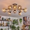 Ripoll Plafondlamp, Kogellampje Amber, Duidelijk, Rookkleurig, 10-lichts