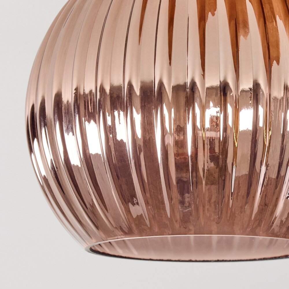 Koyoto Plafondlamp, Kogellampje 40 cm Natuurlijke kleuren, Zwart, 3-lichts