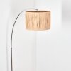 Granja Staande lamp Chroom, Zwart, 1-licht