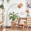Granja Staande lamp, Booglampen Chroom, Zwart, 1-licht