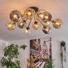 Ripoll Plafondlamp, Kogellampje Amber, Duidelijk, Rookkleurig, 12-lichts