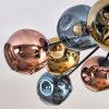 Ripoll Plafondlamp, Kogellampje Blauw, Goud, Koperkleurig, 12-lichts