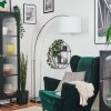 Bassagoda Staande lamp Nikkel mat, Zwart, 1-licht