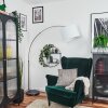 Bassagoda Staande lamp Nikkel mat, Zwart, 1-licht