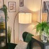 Bassagoda Staande lamp Nikkel mat, Zwart, 1-licht