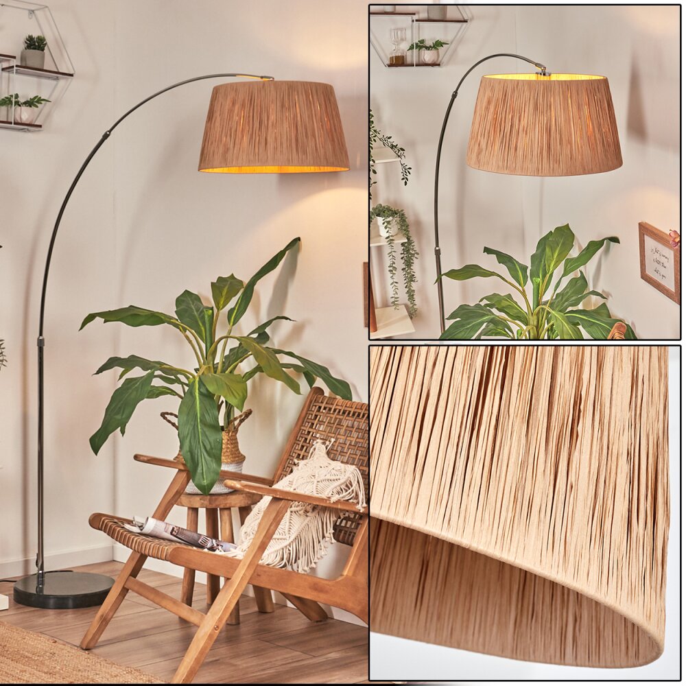 Granja Staande lamp Chroom, Zwart, 1-licht main product photo