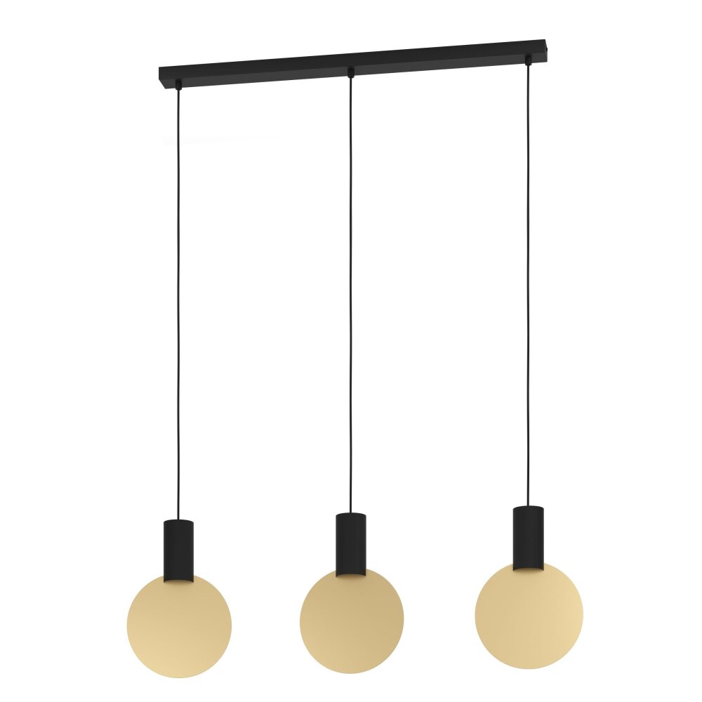 Eglo verlichting SARONA Zwart, 3-lichts main product photo