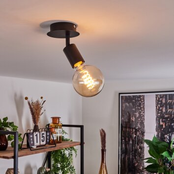 Cacoq Plafondlamp Zwart, 1-licht