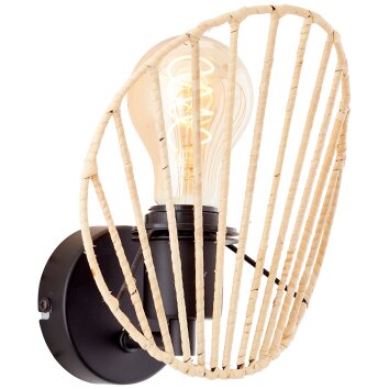 Brilliant Malty Muurlamp Zwart, 1-licht