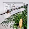 Morges Spiegellamp LED Donkerbruin, Nikkel mat, 2-lichts