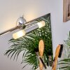 Morges Spiegellamp LED Donkerbruin, Nikkel mat, 2-lichts