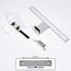 Morges Spiegellamp LED Chroom, Wit, 1-licht