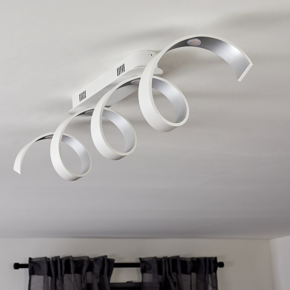 Rezat Plafondlamp LED Wit, 1-licht