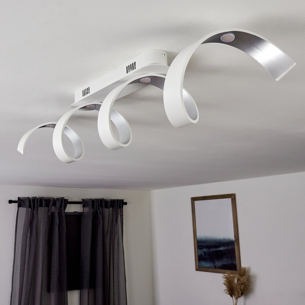 Rezat Plafondlamp LED Wit, 1-licht