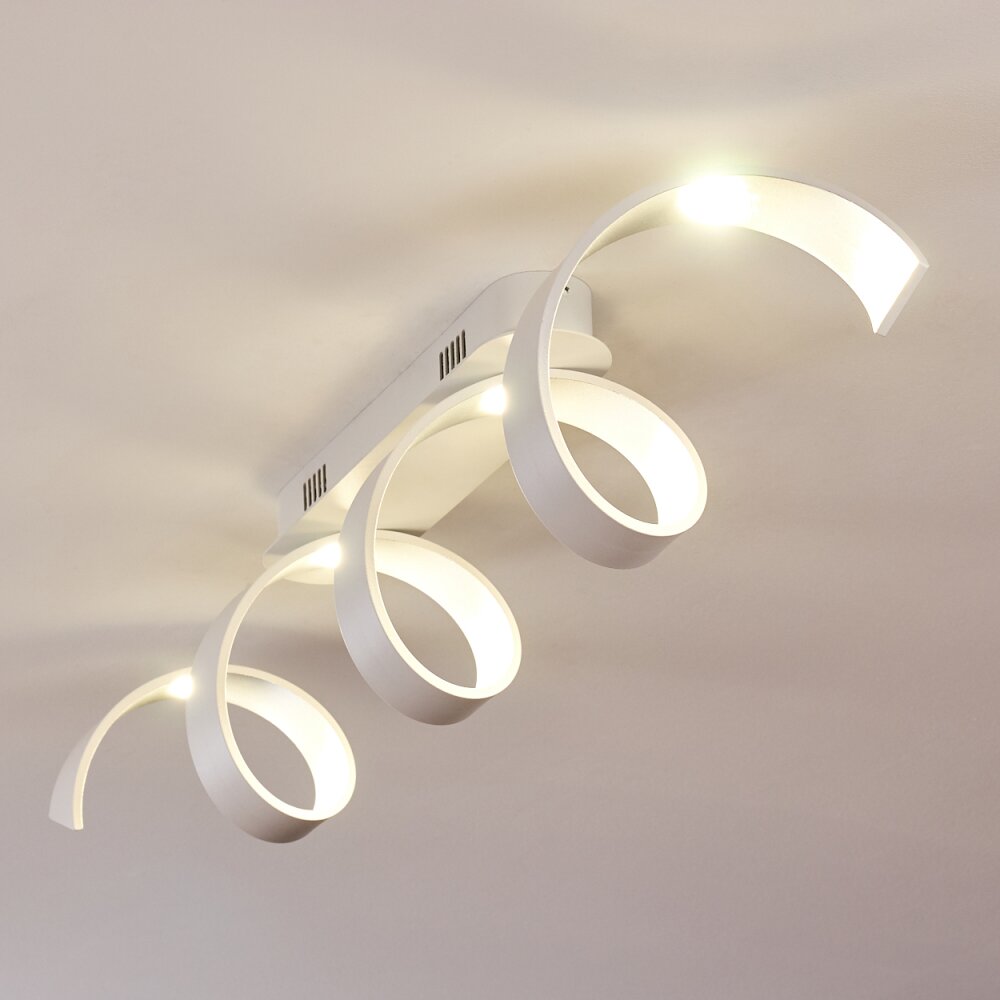 Rezat Plafondlamp LED Wit, 1-licht