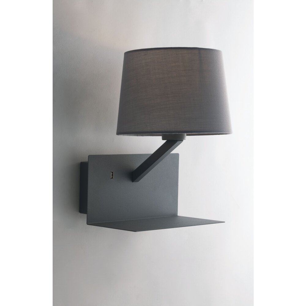 Luce-Design Ciak Muurlamp Grijs, 1-licht main product photo