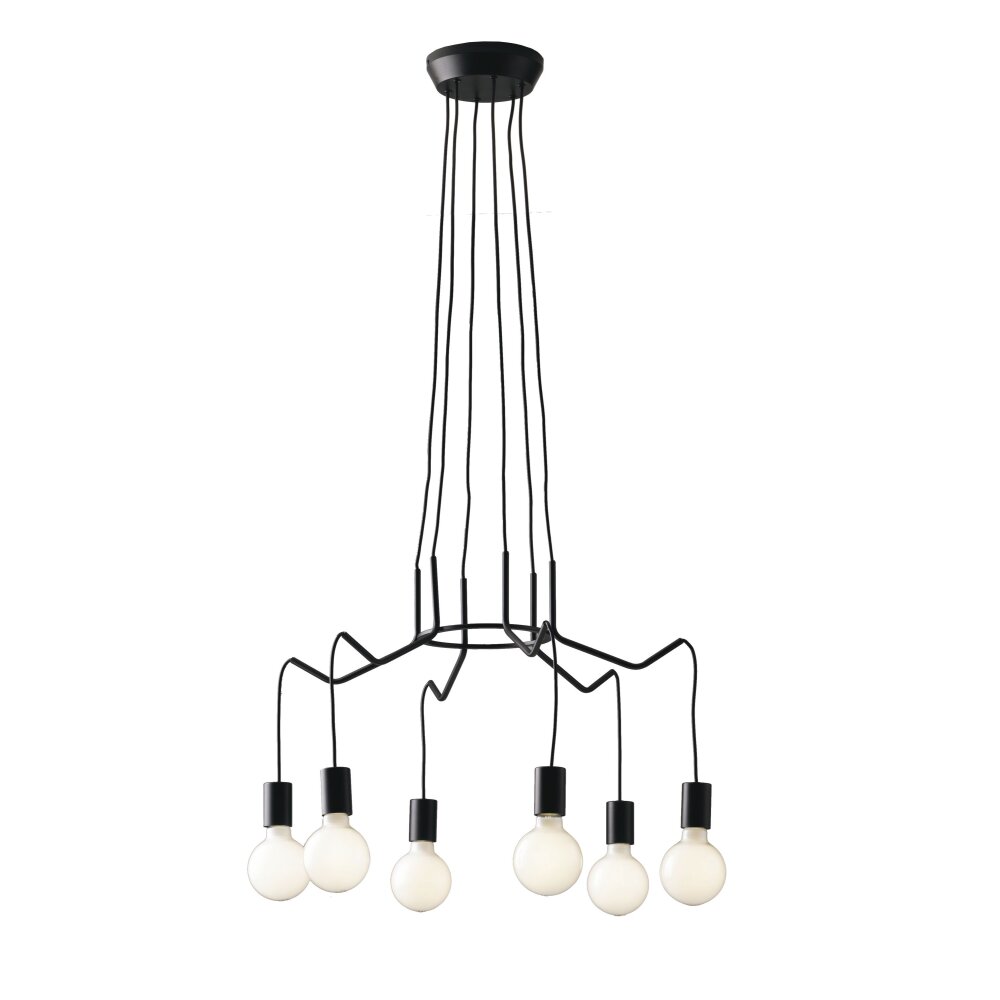 Cuyama Hanger Zwart, 6-lichts main product photo