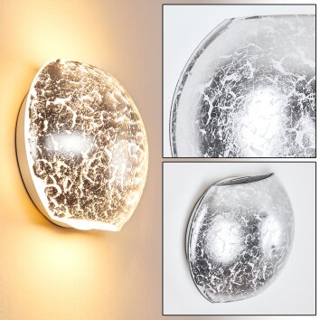 Concha Muurlamp Wit, 1-licht
