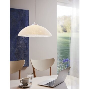 Eglo verlichting VETRO Hanglamp Wit, 1-licht