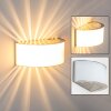 Pesaro Muurlamp Nikkel mat, 1-licht