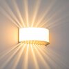 Pesaro Muurlamp Nikkel mat, 1-licht