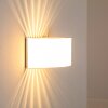 Pesaro Muurlamp Nikkel mat, 1-licht