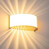 Pesaro Muurlamp Nikkel mat, 1-licht