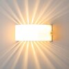 Pesaro Muurlamp Nikkel mat, 1-licht