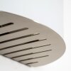 Pesaro Muurlamp Nikkel mat, 1-licht