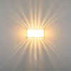 Pesaro Muurlamp Nikkel mat, 1-licht