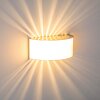 Pesaro Muurlamp Nikkel mat, 1-licht