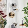 Koyoto Kogellampje, Wandlamp Amber, Duidelijk, Rookkleurig, 3-lichts