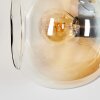 Koyoto Kogellampje, Wandlamp Amber, Duidelijk, Rookkleurig, 3-lichts