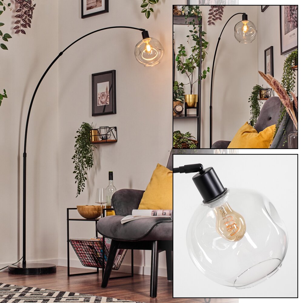 Ripoll Kogellampje, Staande lamp Zwart, 1-licht main product photo