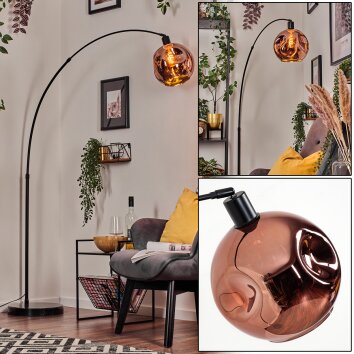 Ripoll Kogellampje, Staande lamp Zwart, 1-licht