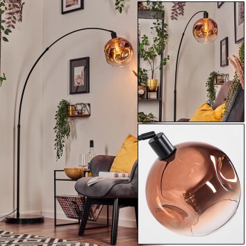 Ripoll Kogellampje, Staande lamp Zwart, 1-licht