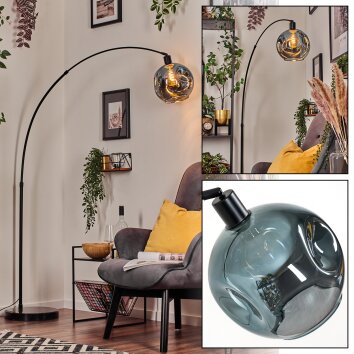 Ripoll Kogellampje, Staande lamp Zwart, 1-licht