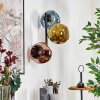 Ripoll Kogellampje, Wandlamp Blauw, Goud, Koperkleurig, 3-lichts